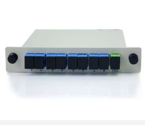 Splitter PLC оптического волокна 1*8 SCUPC APC с типом вставки