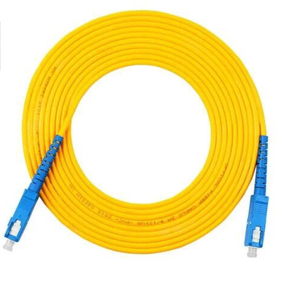 Гибкий провод гибкого 0.9mm металла FTTH Armored оптически с соединителем SC/LC/FC