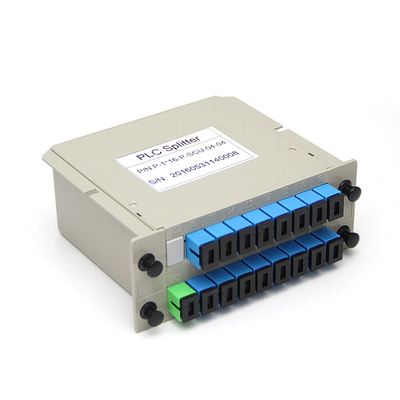 Тип Splitter кассеты соединителей SC UPC коробки ABS Splitter Plc держателя шкафа стекловолокна 1X16