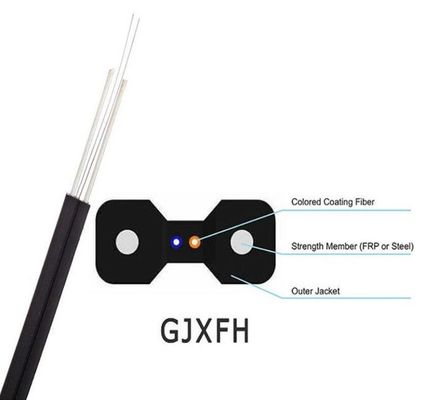 Ядр крытое FTTH ядра 4 одиночного режима 2 вычисляет кабель оптического волокна 8