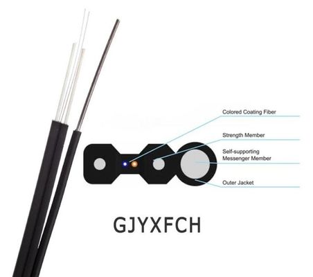 Ядр крытое FTTH ядра 4 одиночного режима 2 вычисляет кабель оптического волокна 8
