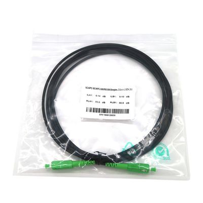 Гибкий провод оптического волокна одиночного режима 3m Sc G657B3 Apc FTTH 3.5mm