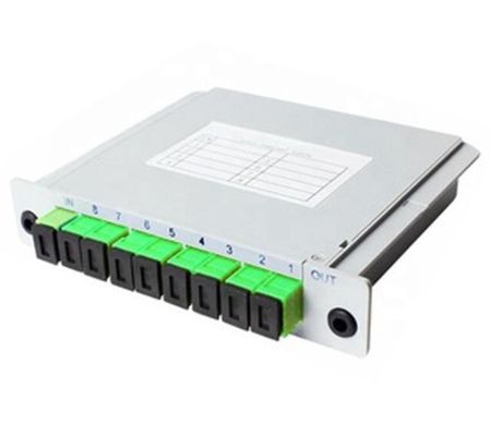Splitter PLC оптического волокна UPC ПК SC APC муфты ABS 1*8