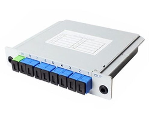 Splitter PLC оптического волокна UPC ПК SC APC муфты ABS 1*8