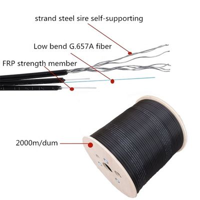 Кабель падения оптического волокна ядра GJYXCH GJYXFCH GJXH G657A1 FTTH Weiruo