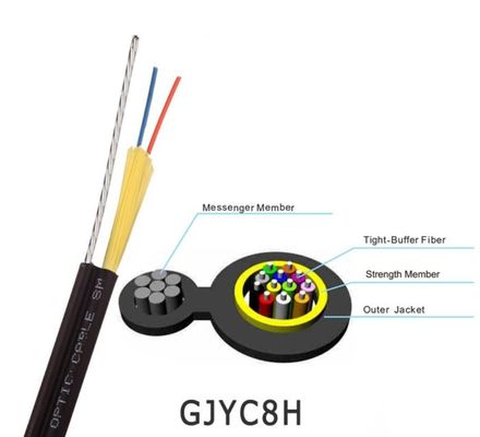 Буфер 2 ядров само- поддерживая плотный вокруг кабеля падения FTTH