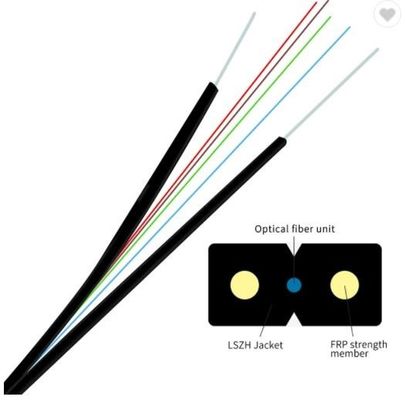 Кабель волокна на открытом воздухе куртки HDPE однорежимный для FTTH