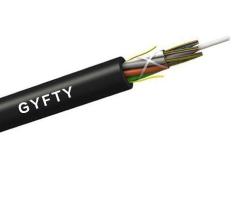 24 48 вырезают сердцевина из на открытом воздухе кабеля волокна GYFTY с членом прочности FRP