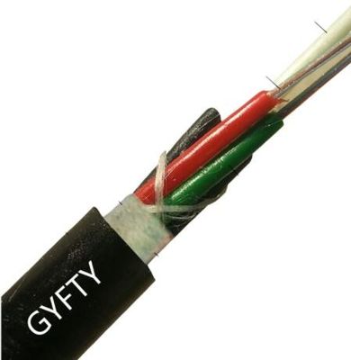 24 48 вырезают сердцевина из на открытом воздухе кабеля волокна GYFTY с членом прочности FRP