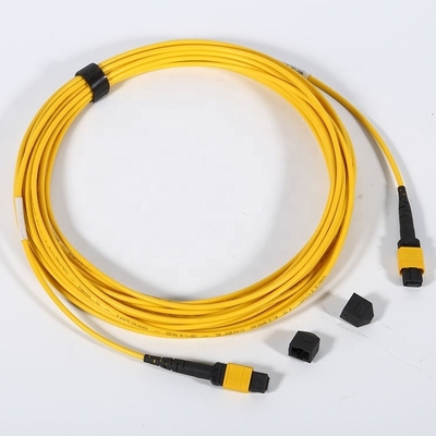 Куртка PVC 12 вносимой потери кабеля 0.5dB заплаты оптического волокна MPO MTP/24 ядра