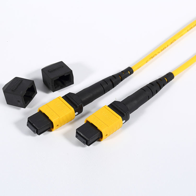 Куртка PVC 12 вносимой потери кабеля 0.5dB заплаты оптического волокна MPO MTP/24 ядра